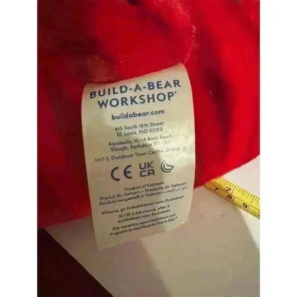 Build-A-Bear Red Raptor Dinosaur Plush 16" Stuffed Animal Toy - Picture 6 of 9